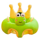 Creative Cartoon Baby Sofa Cover Learn to Sit Seat Feeding Chair Case (B) A