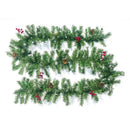 Christmas Artificial Garland Wreath 2.7M Hanging Ornament Rattan Green Xmas