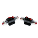 2PCS 12V-24V Car Audio Inline Manual Reset Circuit Breaker Fuse Switch 100A