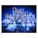 Animal Round Diamond Painting Embroidery DIY Needlework Cross Stitch Set