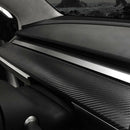 2Pcs Inner Dashboard Carbon Fiber Vinyl Wrap Stickers Decals For Tesla Mode Q3S9