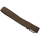 Men Leather Braided Elastic Stretch Metal Buckle Belt Waistband Dark khaki