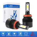 1 Pair H11 Car LED Headlight Kit 6500K 8000LM Hi-Low Beam Headlamp Bulbs