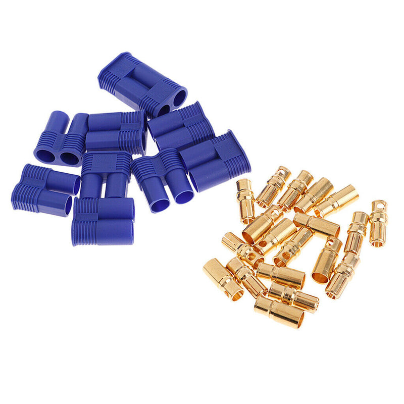 5 Pairs RC Drone Models Lipo Battery Charger Male Female EC8 Connector Plugs