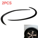 2X Carbon Fiber Car Wheel Rubber Eyebrow Protector Arch Trim Flare Fender StA3C