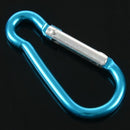 5 x Camp Hiking Portable Blue Aluminum Alloy Mini Carabiner Hook U5L6
