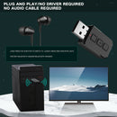 USB Bluetooth 5.0 Transmitter Receiver, 2-in-1 Mini Wireless Audio Adapter,