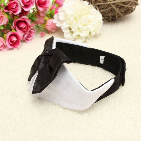 Unique Adjustable Dog Pet Bow Tie Collar Wedding Tuxedo Fancy Dress Costume N A8