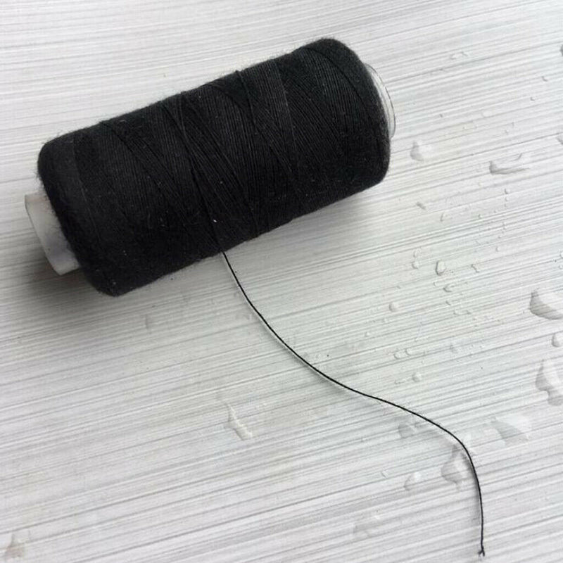 1 Roll Hiking Beach Bonded Tent Sewing Thread Cord Guide Line Black 100m