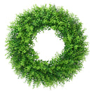 2PCS 17 inch Artificial Wreath Greenery Home Decoration Garland Ornament
