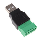 Replacement USB Type A Male To 5 Pin Screw Connector
