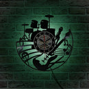 Timelike Cd Vinyl Record Wall Clock Modern Design Musical Theme Decorative