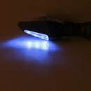 12LED Amber+Blue Motorcycle Turn Signal Indicator Light Blinker Universal US lj