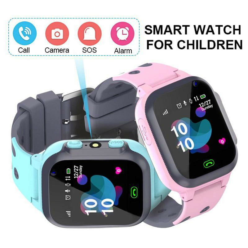 2Pcs Children Kids LBS Tracker Smartwatch Phone Camera Clock SOS Call School