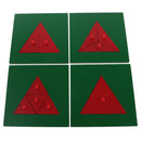 Wooden Montessori Triangle Puzzle Game Sensory Material Training Material DIY