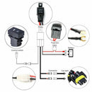 1 Set H11 Fog Light Wiring Harness Sockets Wire LED indicators Switch 12V Relay