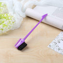 Double Sided Edge Comb Beauty Hair Styling Salon Hairdressing Tool (Purple)