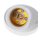 White E27 Lamp Base Socket 45 Degree Oblique Plastic Light Bulb Bas AC 250V 4AJR