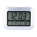 Practical Digital Thermometer Temperature Meter Alarm Clock Calendar WHITE
