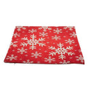 Beautiful Shadow Various Snowflakes Red Creative Wooden Texture Background  W2C9