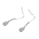 20 Pieces Spinnerbait Rigs Spinners Spinner Baits Spoons Fishing Steel 0.6mm