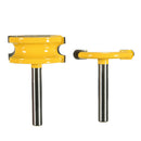 2Pc T Type 1/4" Shank Flute&Bead Router Bit Woodworking Panel Cutter Tool 1-1/2"