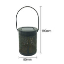 Metal Rattan Outdoor Solar Hanging LED Light Garden Yard Decoration Lamp