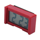 Automotive Digital Car LCD Clock Self-Adhesive Stick On Time Portable, Red Q2E3
