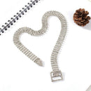 Fashion Luxury Full Big Rhinestone Necklace Women Chunky Necklace Wedding J Q7R5