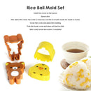 2pcs Cartoon Bear Chicken Shaped Rice Sushi Molds Suits Kid DIY Cake Cookie Tool