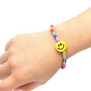 Boho Fashion Women Smile Face Bracelet Multicolor Bead Bangle Charm Jewelry Gift