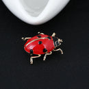 FashionEnamel Red Ladybug Insect Brooches Beetle Pin Scarf Corsage Jewelry Gi JR