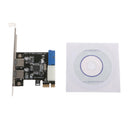 PCI Express USB 3.0 2 Ports Panel Front with 4-Pin & 20 Pin Control Card Adapter