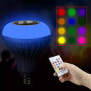 Bluetooth Speaker 12W E27 RGB LED Light Bulb Wireless Music Playing Remotelj