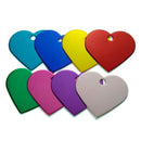50Pcs Personalized Heart Love Dog Cat ID Tags Customized Cat Puppy Name Pho