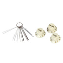 2 Tone 1 Volume Electric Guitar Control Knobs&Guitar Nut Slotting File Set