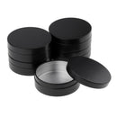 5 Pack 100ml Aluminum Round Lip Balm Tin Containers with Screw Thread Lid -