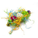 3 Pcs Bird Rattan ball + Paper + Bamboo and Wooden Toys with Bell for Medium
