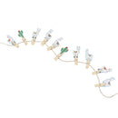 10pcs Cactus Alpaca Llamas Wooden Clips with Rope Photo Clips Hawaiian DecME
