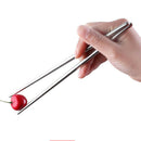 22.5 cm Korean styles Chinese chopsticks luxury stainless metal steel Reu M9R0