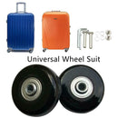 1 Pair Luggage Suitcase Replacement Wheels Axles Wrench Deluxe Universal Wheel