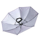 Anti-Rain Elastic Band Head Umbrella Hat Outdoor Sunscreen Tool(Purple) A
