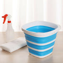 10L Silicone Bucket For Fishing Folding Collapsible Bucket Car Wash Outdoor B2P6