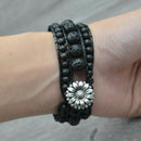 Multilayer Woven Leather Bracelet Braided Yoga Bracelet Health Bracelet