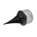 Outdoor Solar Power LED Buried Lamp Round Glass Ground Light (Cold White) A