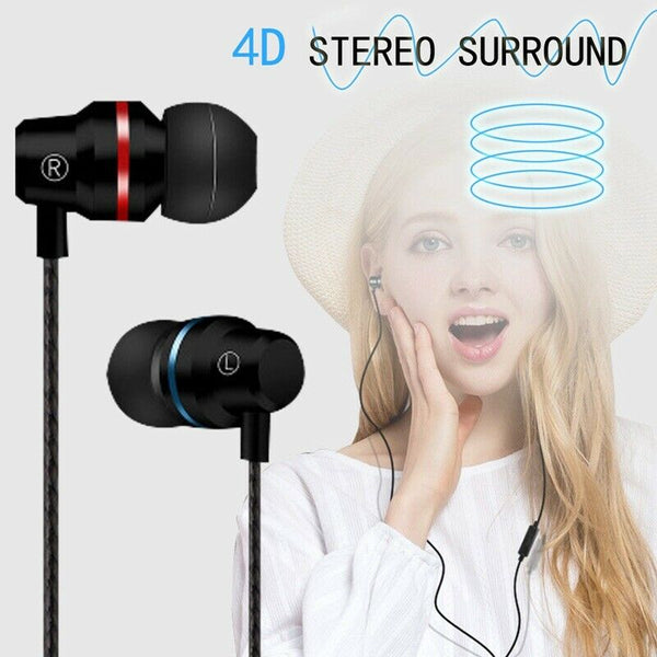 latest In-Ear Earphones computer bass mobile phone universal metal wire mag Z4P2