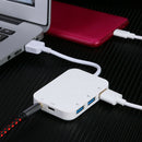Portable 5Gbps USB 3.0 HUB Splitter 3 USB3.0 Audio Type C Female Adapter A