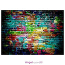 Backdrop Graffiti Brick Wall Art Fabric Backdrop Photography Background