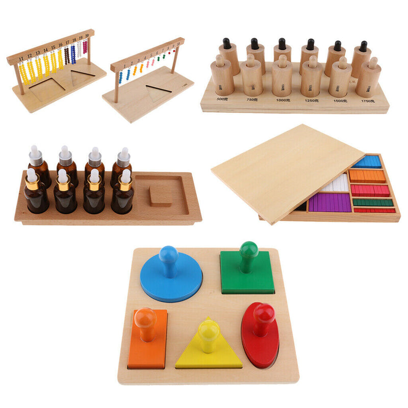 Montessori Puzzle Board, Geometric Shape Sorting Learning, Kids Early Education
