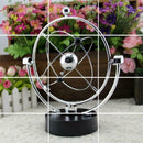 Electric Newton Cradle Steel Balance Ball Physics Science Pendulum Ornament